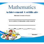 Math Certificate Template