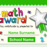 Math Certificate Template