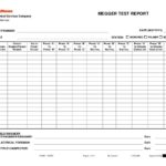 Megger Test Report Template