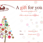 Merry Christmas Gift Certificate Templates