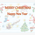 Merry Christmas Gift Certificate Templates