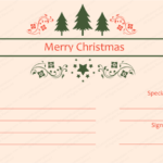 Merry Christmas Gift Certificate Templates