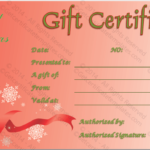 Merry Christmas Gift Certificate Templates