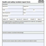 Monthly Health And Safety Report Template