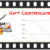 Movie Gift Certificate Template (7) - TEMPLATES EXAMPLE | TEMPLATES EXAMPLE