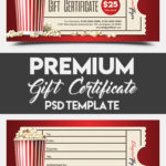 Movie Gift Certificate Template