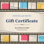 Movie Gift Certificate Template