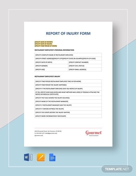 Patient Report Form Template Download