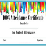 Perfect Attendance Certificate Free Template