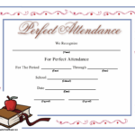 Perfect Attendance Certificate Free Template