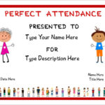 Perfect Attendance Certificate Free Template