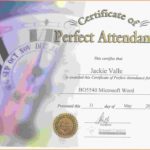 Perfect Attendance Certificate Free Template