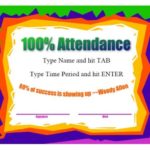 Perfect Attendance Certificate Free Template