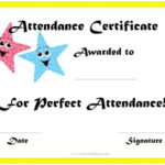 Perfect Attendance Certificate Free Template