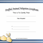 Pet Adoption Certificate Template