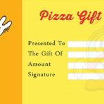 Pizza Gift Certificate Template