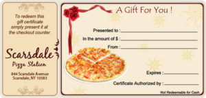 Pizza Gift Certificate Template (5) - TEMPLATES EXAMPLE | TEMPLATES EXAMPLE
