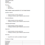 Post Project Report Template