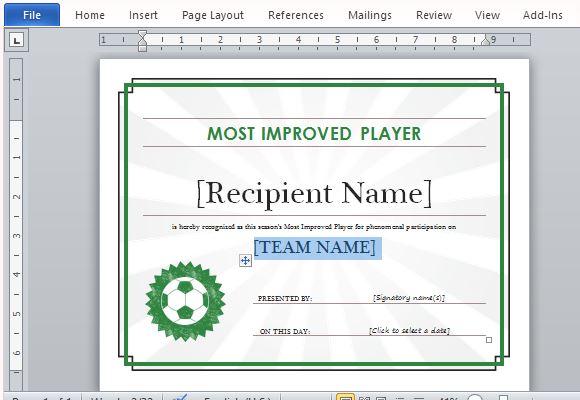 Powerpoint Certificate Templates Free Download