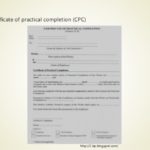 Practical Completion Certificate Template Uk