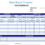 Project Daily Status Report Template