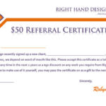 Referral Certificate Template