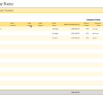 Sales Lead Report Template