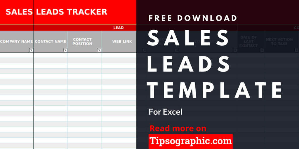 Sales Lead Report Template