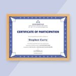 Sample Certificate Of Participation Template