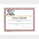 Scholarship Certificate Template Word