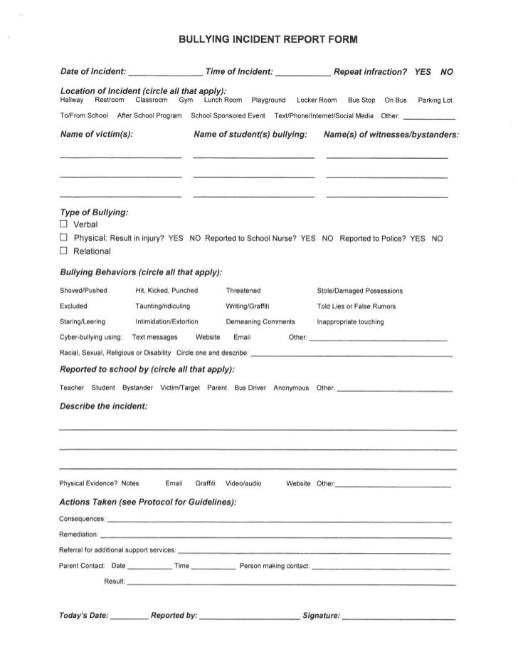 School Psychologist Report Template