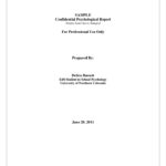 School Psychologist Report Template