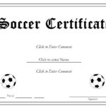 Soccer Award Certificate Template