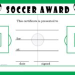 Soccer Award Certificate Template