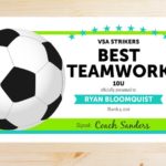 Soccer Award Certificate Template