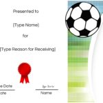 Soccer Certificate Template