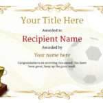 Soccer Certificate Template