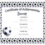 Soccer Certificate Template