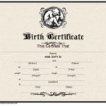 South African Birth Certificate Template