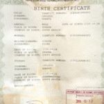 South African Birth Certificate Template