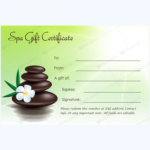 Spa Day Gift Certificate Template
