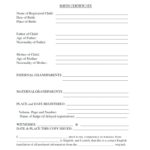 Spanish To English Birth Certificate Translation Template