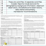 Speech And Language Report Template