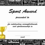 Sports Award Certificate Template Word