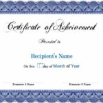 Sports Award Certificate Template Word