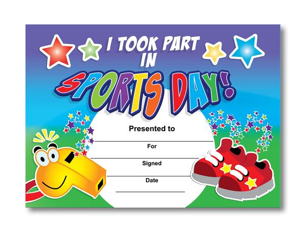 Sports Day Certificate Templates Free