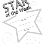 Star Of The Week Certificate Template