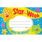 Star Of The Week Certificate Template