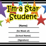 Star Of The Week Certificate Template