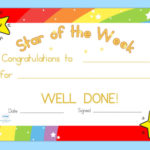 Star Of The Week Certificate Template